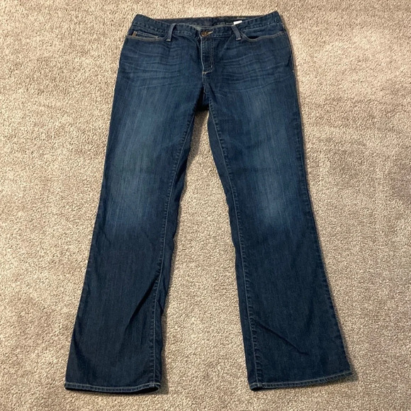 NWOT Eddie Bauer Classic Barely Boot Denim Jeans 14L - Picture 2 of 15